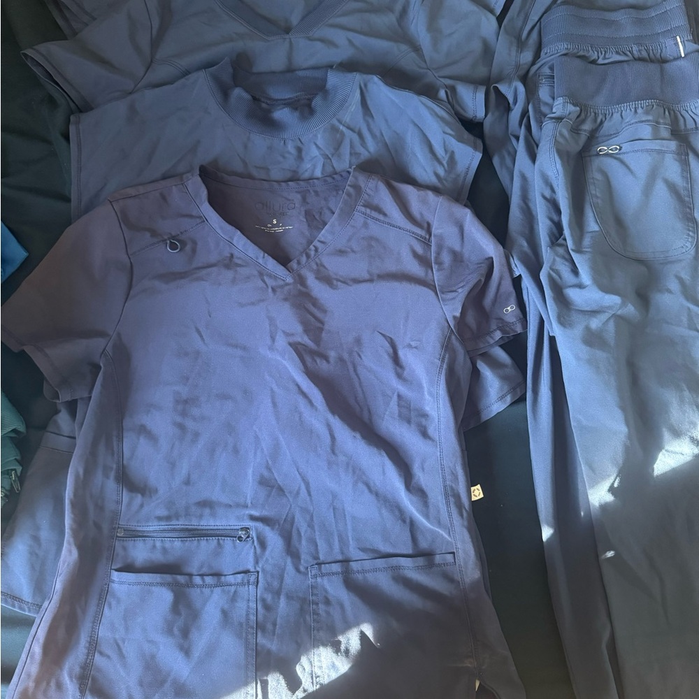 Cherokee Navy Blue Scrub Set